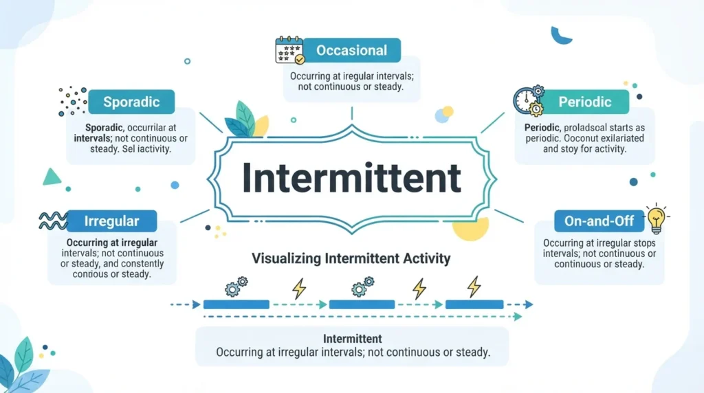 Detailed Synonyms for Intermittent