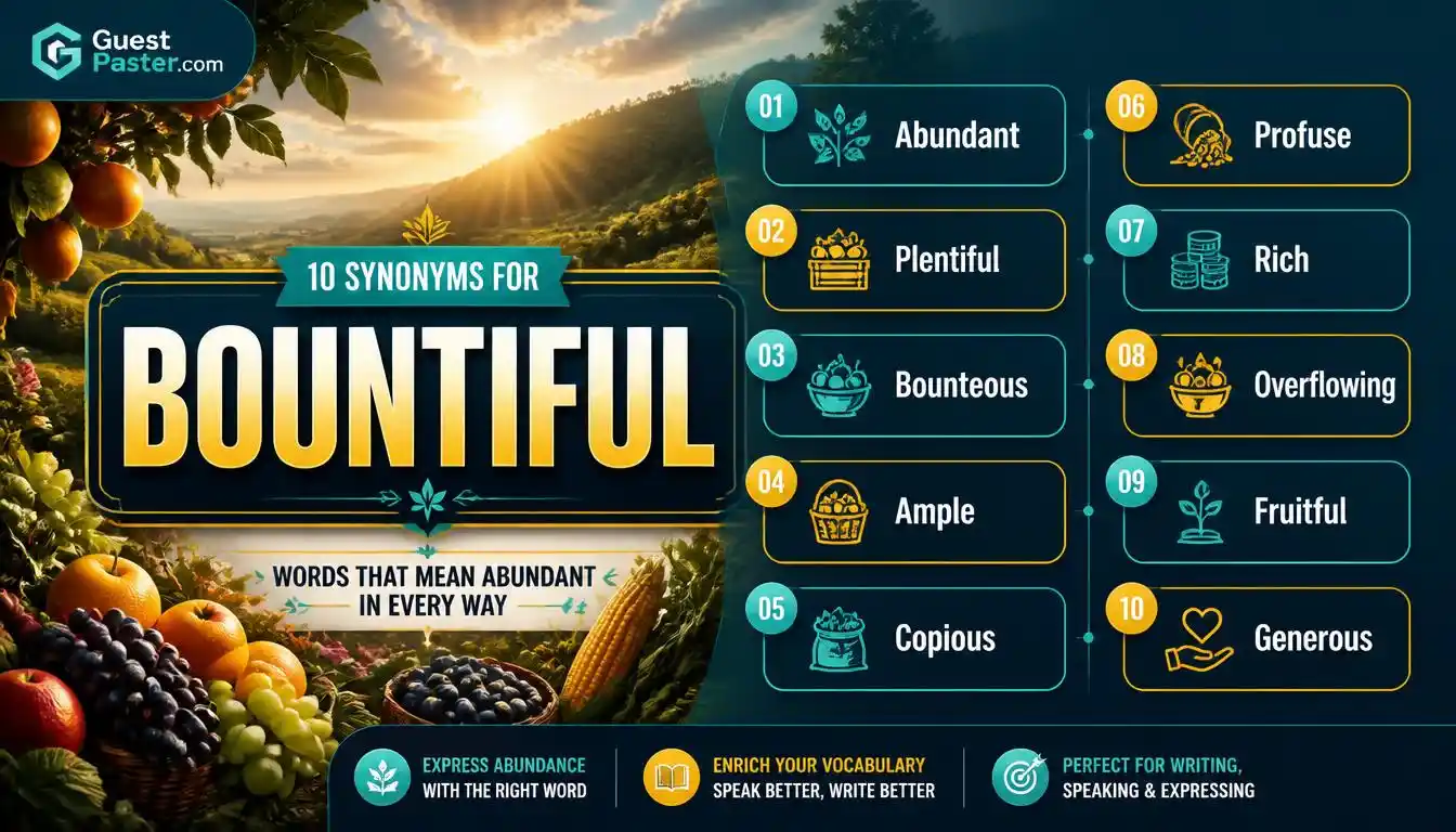 Synonyms for Bountiful, Strong Alternatives Explained