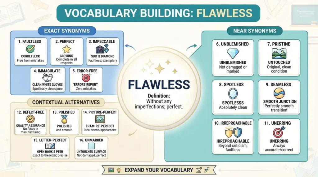 Synonyms for Flawless by Context