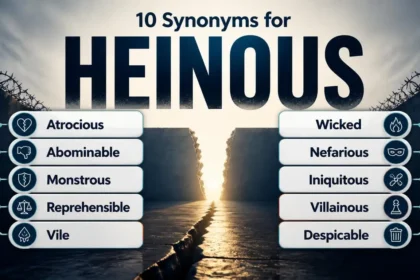 Synonyms for Heinous: 22 Precise Alternatives, Meanings & Examples