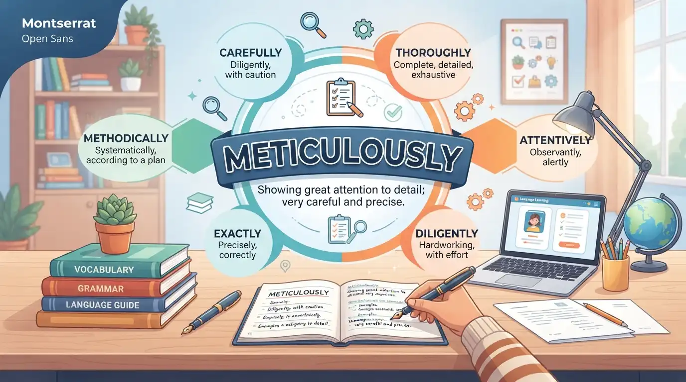 Synonyms for Meticulously: Meaning, Uses, and Alternatives