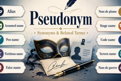 Synonyms for Pseudonym Meaning, Uses and Examples