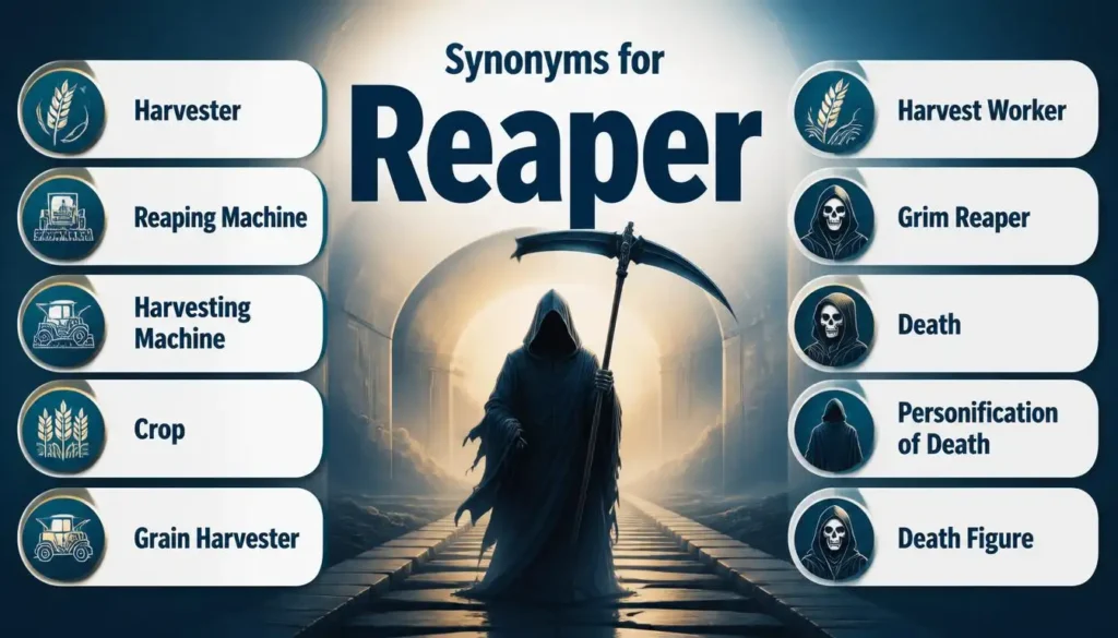 Synonyms for Reaper Meaning the Grim Reaper