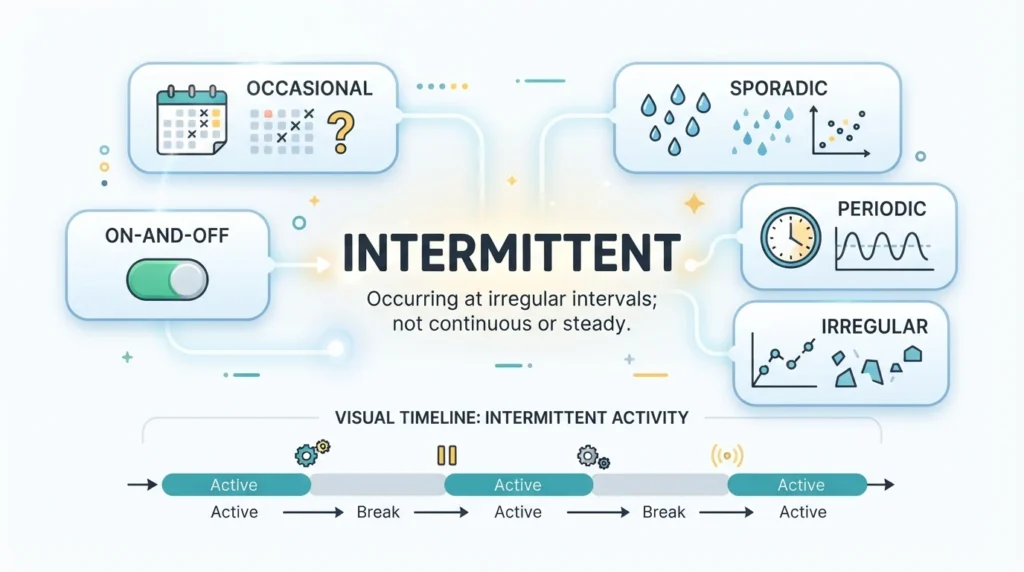 What Is the Closest Synonym of Intermittent