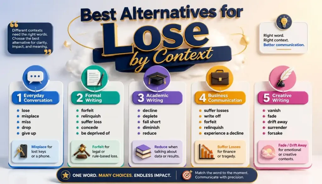 Best Alternatives for Lose by Context