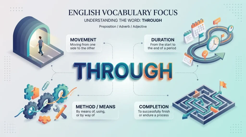 Best Synonyms for Through by Context