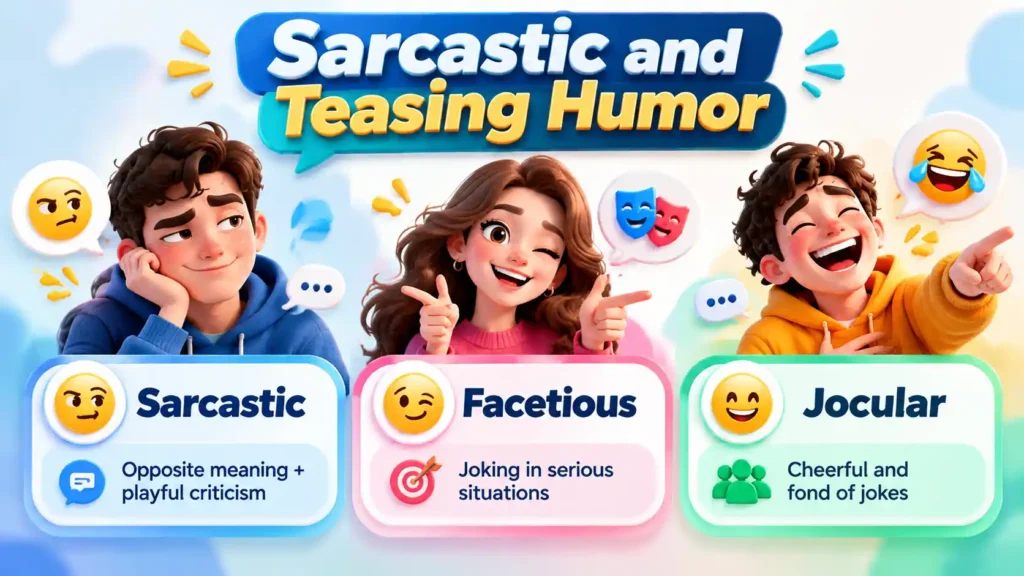 Sarcastic and Teasing Humor