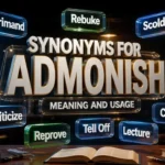 Synonyms for Admonish: Meaning, Examples & Better Alternatives 