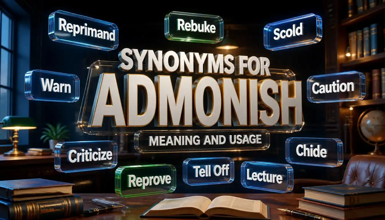 Synonyms for Admonish: Meaning, Examples & Better Alternatives