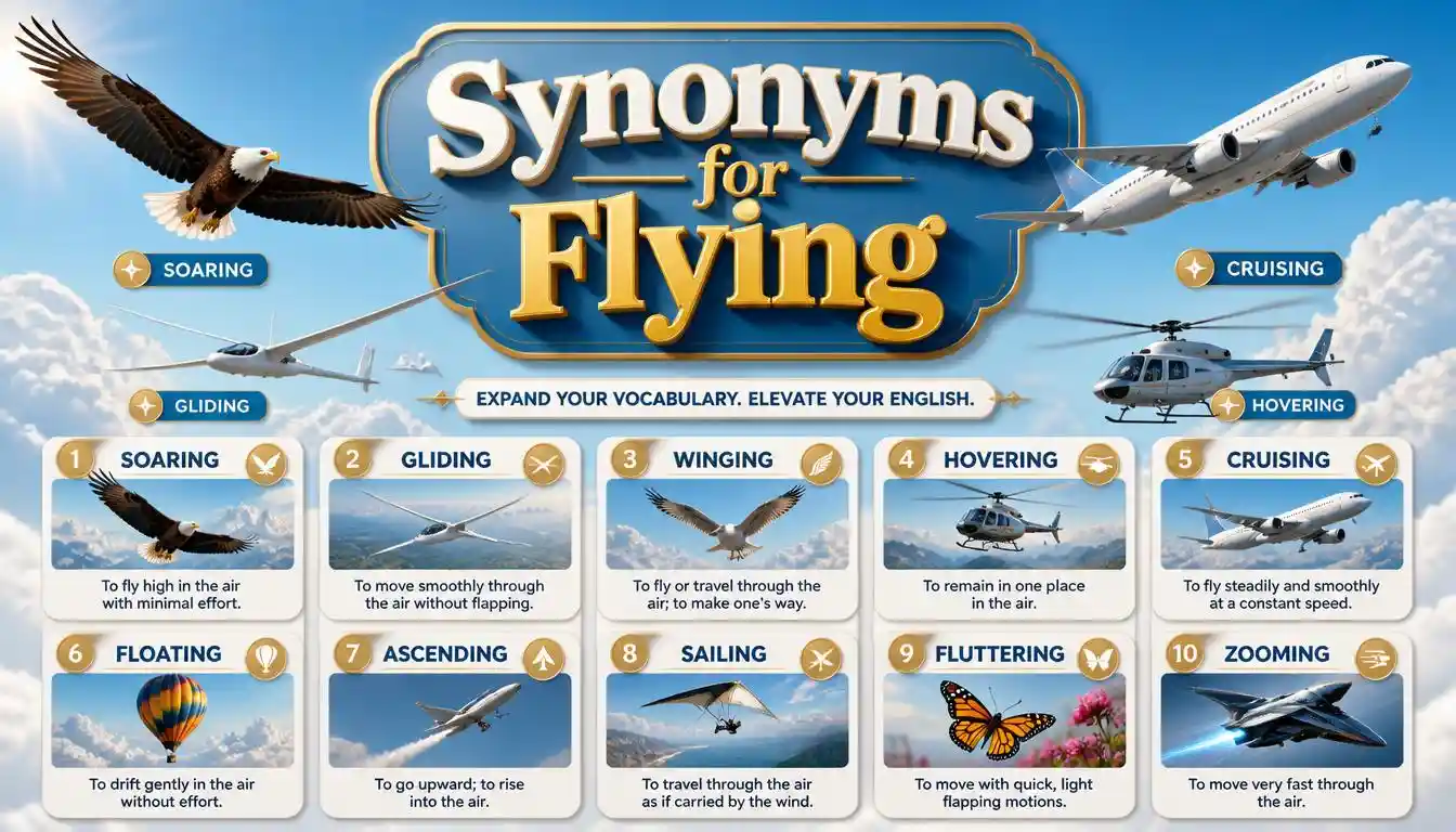 Synonyms for Flying: Words, Meanings and Better Alternatives