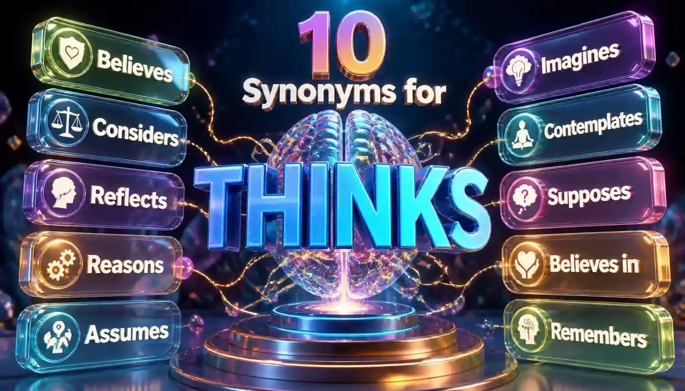 Synonyms for Thinks: Meanings, Alternatives and Better Word Choices
