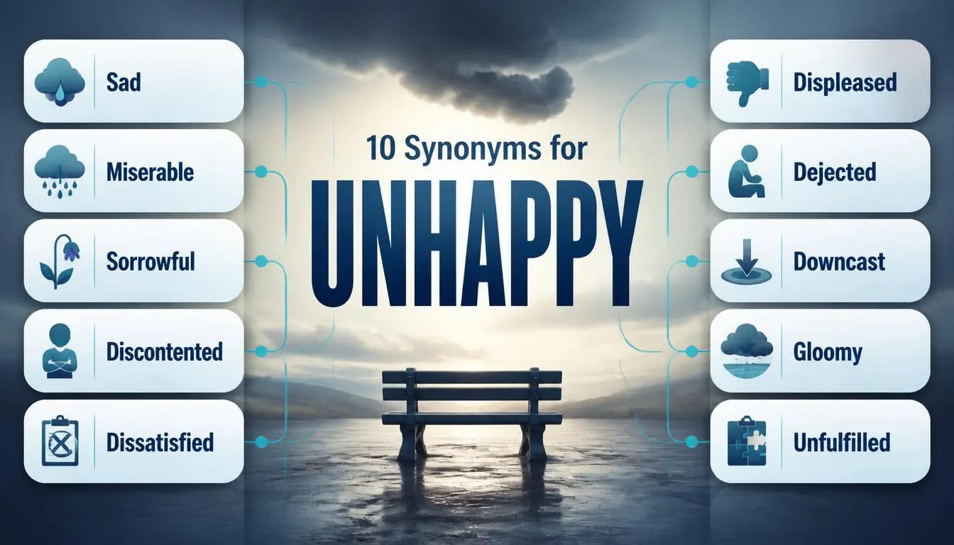 Synonyms for Unhappy: Better Words for Sadness and Dissatisfaction