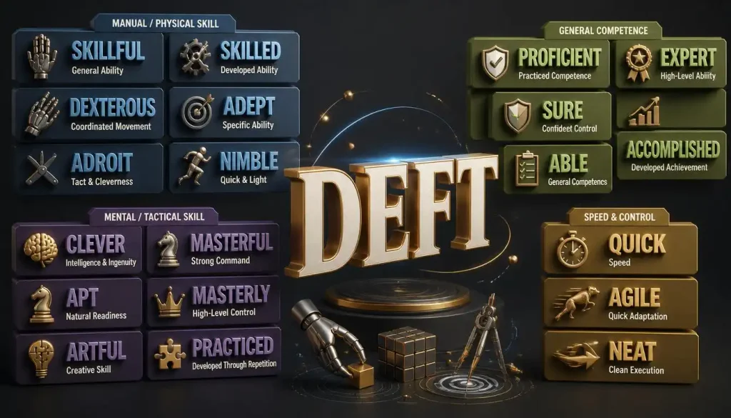 Detailed Synonym of Deft Meanings and Examples