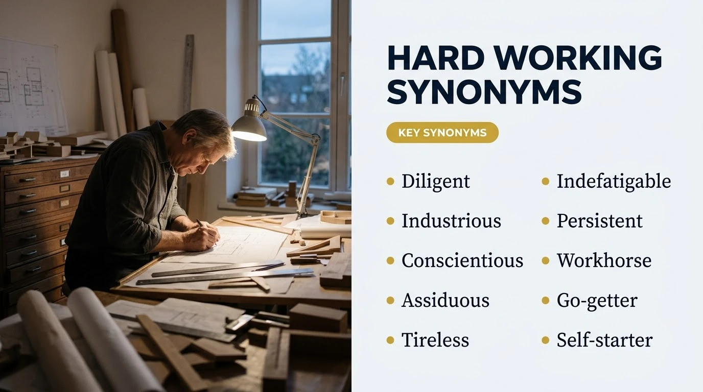 Hard Working Synonyms: 13 Better Words With Examples