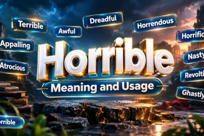 Horrible Synonyms: Best Alternatives, Meanings and Examples