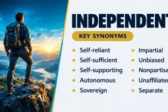 Independent Synonyms: Best Alternatives, Meanings and Examples