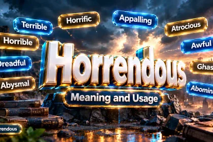 Horrendous Synonyms: Best Alternatives, Meanings and Examples